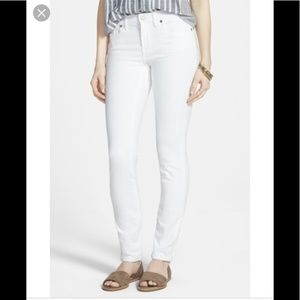 Madewell High Riser Skinny Jeans- White